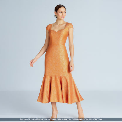 Self Jacquard Brocade Fabric- F4590