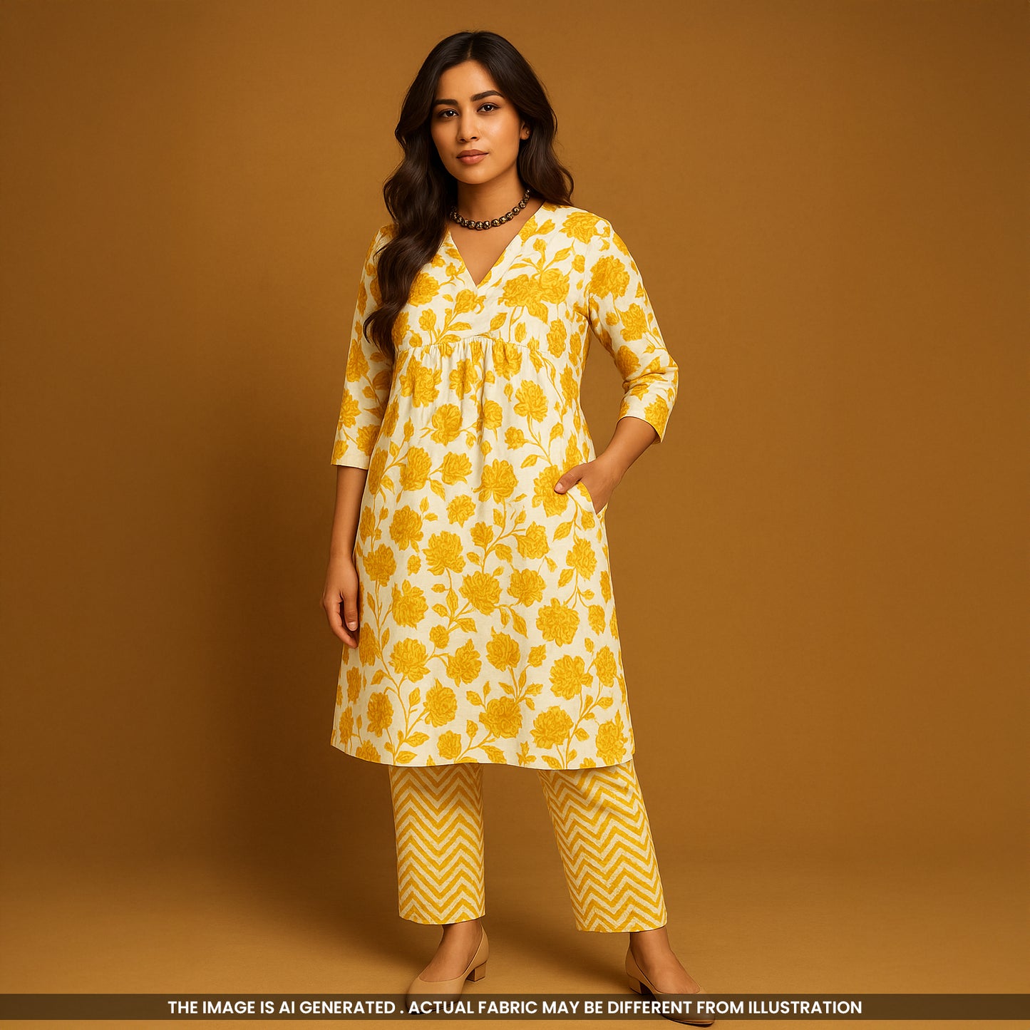 Printed Cambric Cotton Fabric- F4612