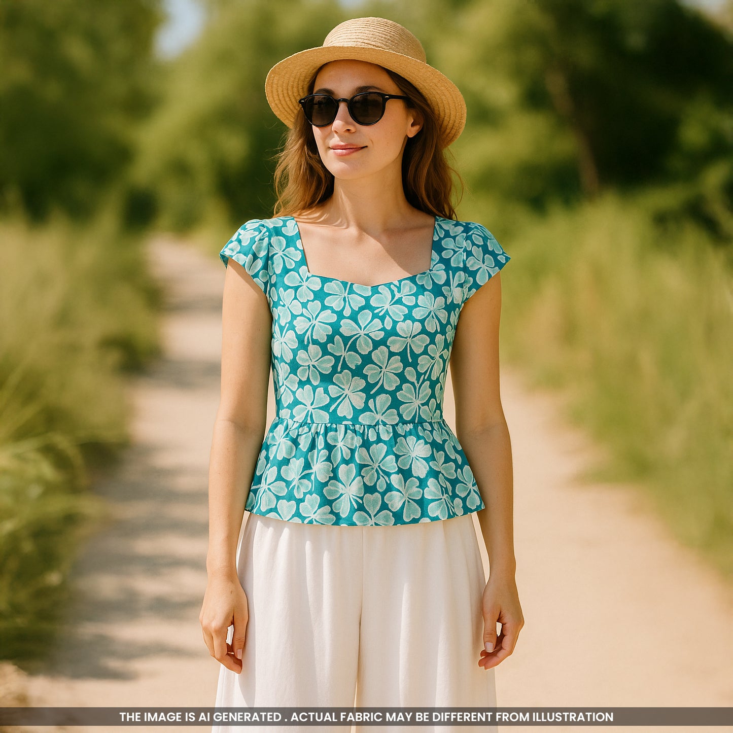 Printed Cambric Cotton Fabric- F4623