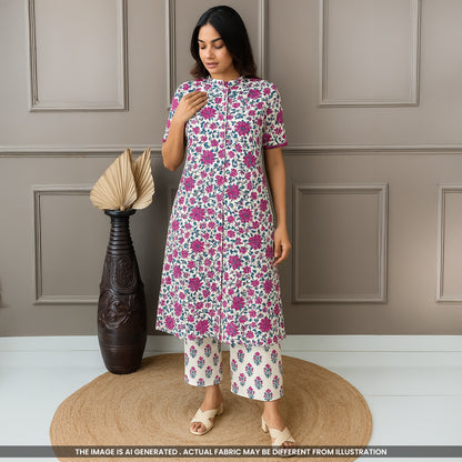 Printed Cambric Cotton Fabric- F4608