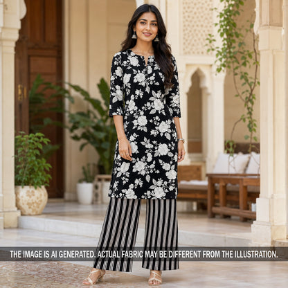 Printed Chanderi Silk Fabric - F7156