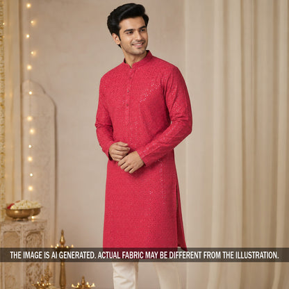 Chikankari Cotton Fabric - F7185
