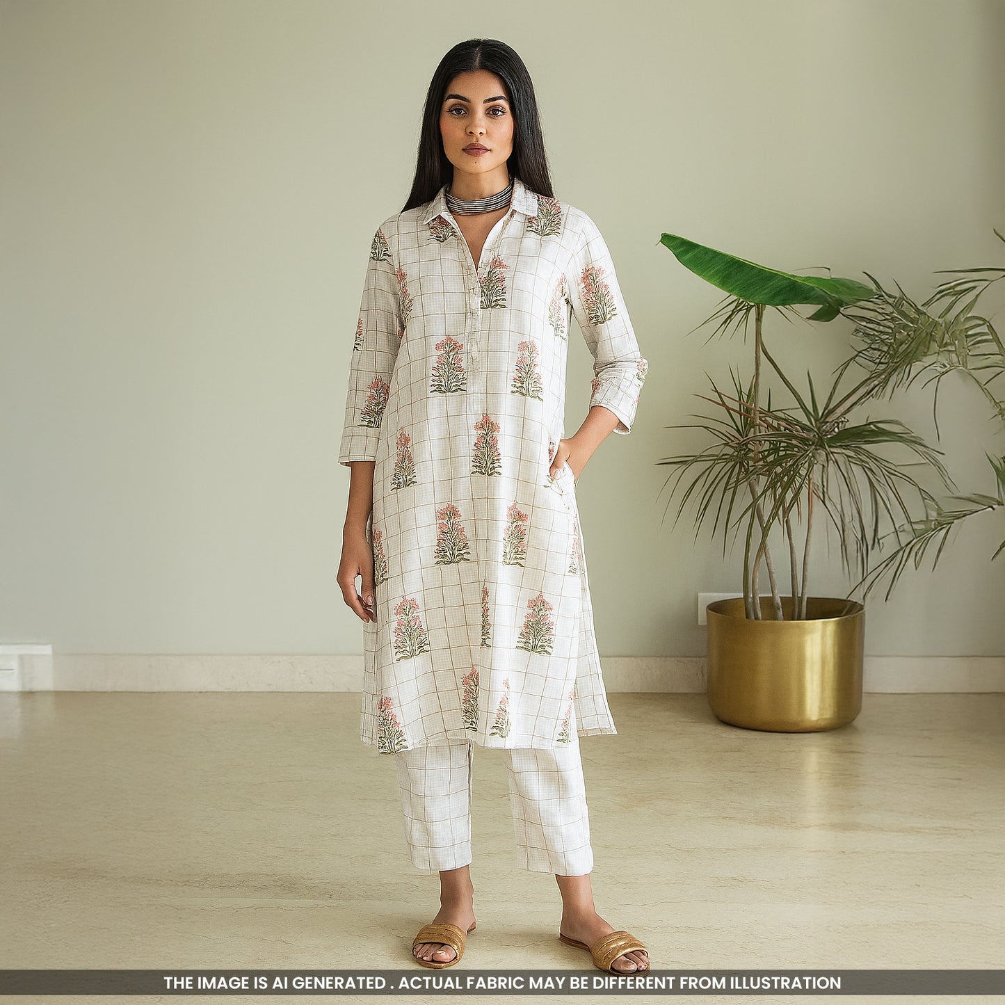 Printed Doria Cotton Fabric- F4703