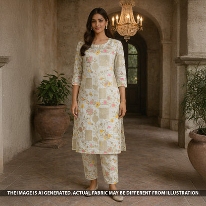 Zari Work Dola SIlk Fabric - F5422