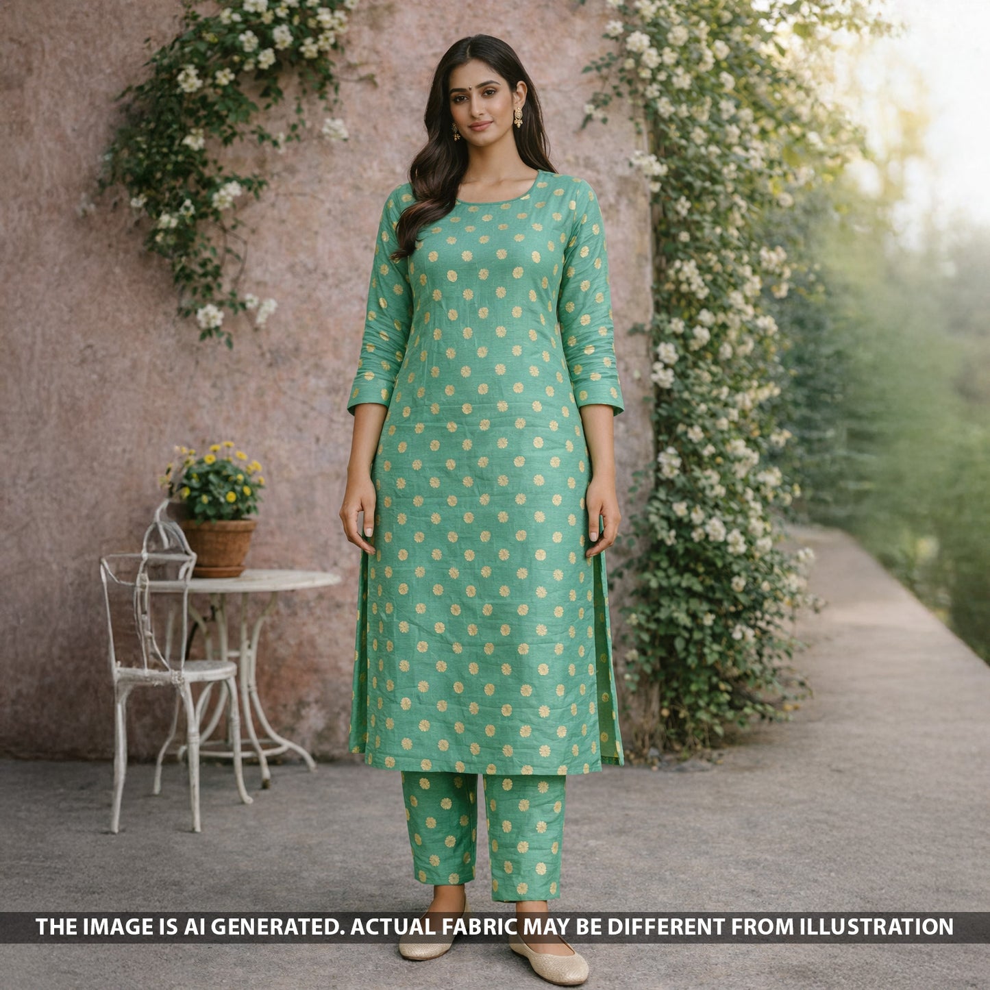 Bandhani Chanderi Silk Fabric - F5428