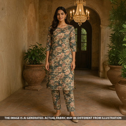 Digital Print Shimmer Tissue Fabric - F5419