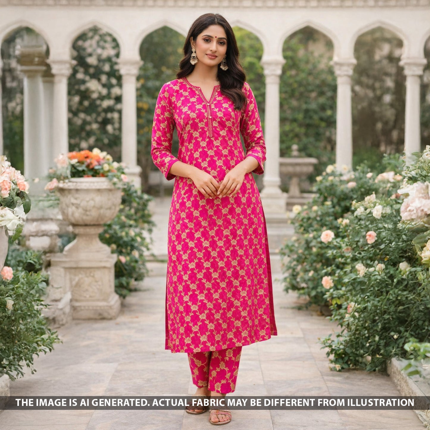 Zari Work Brocade Silk Fabric - F5497