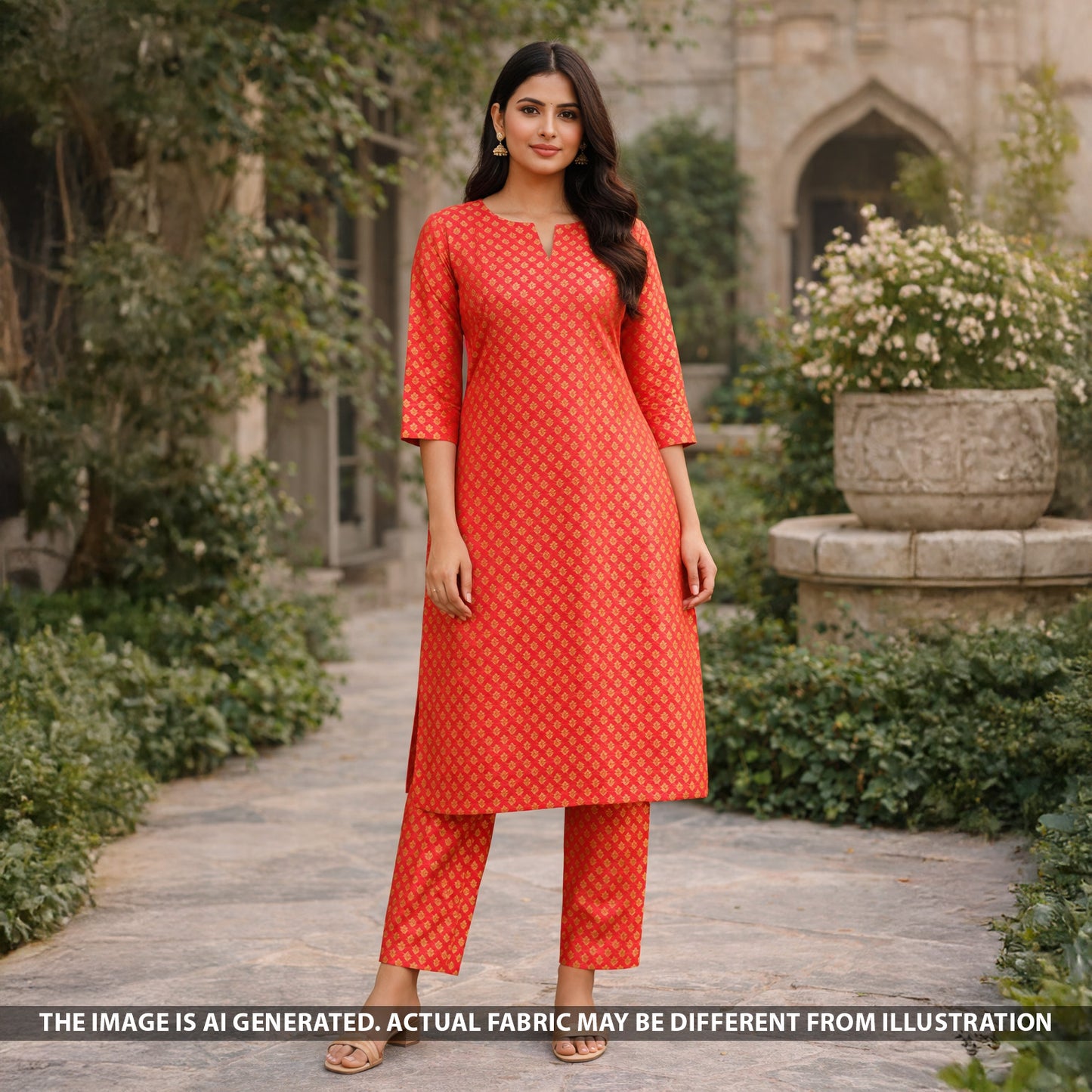 Zari Work Brocade Silk Fabric - F5488