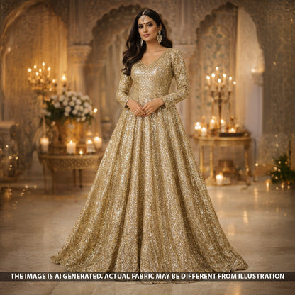 Shimmer Georgette Fabric - F5538