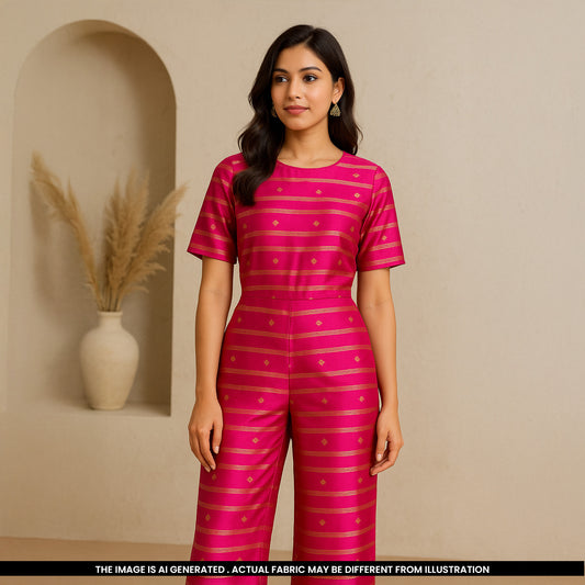 Banarasi Brocade Silk Fabric - F5347