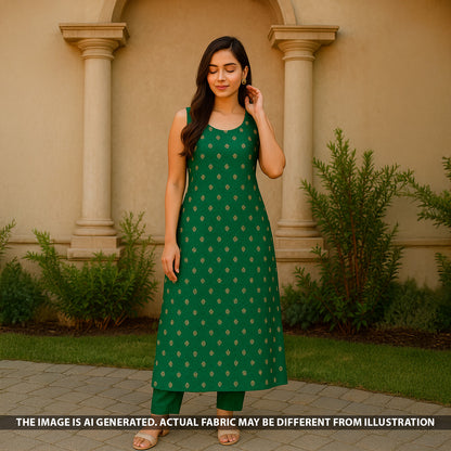 Zari Work Pure Banarasi Brocade Silk Fabric - F5358