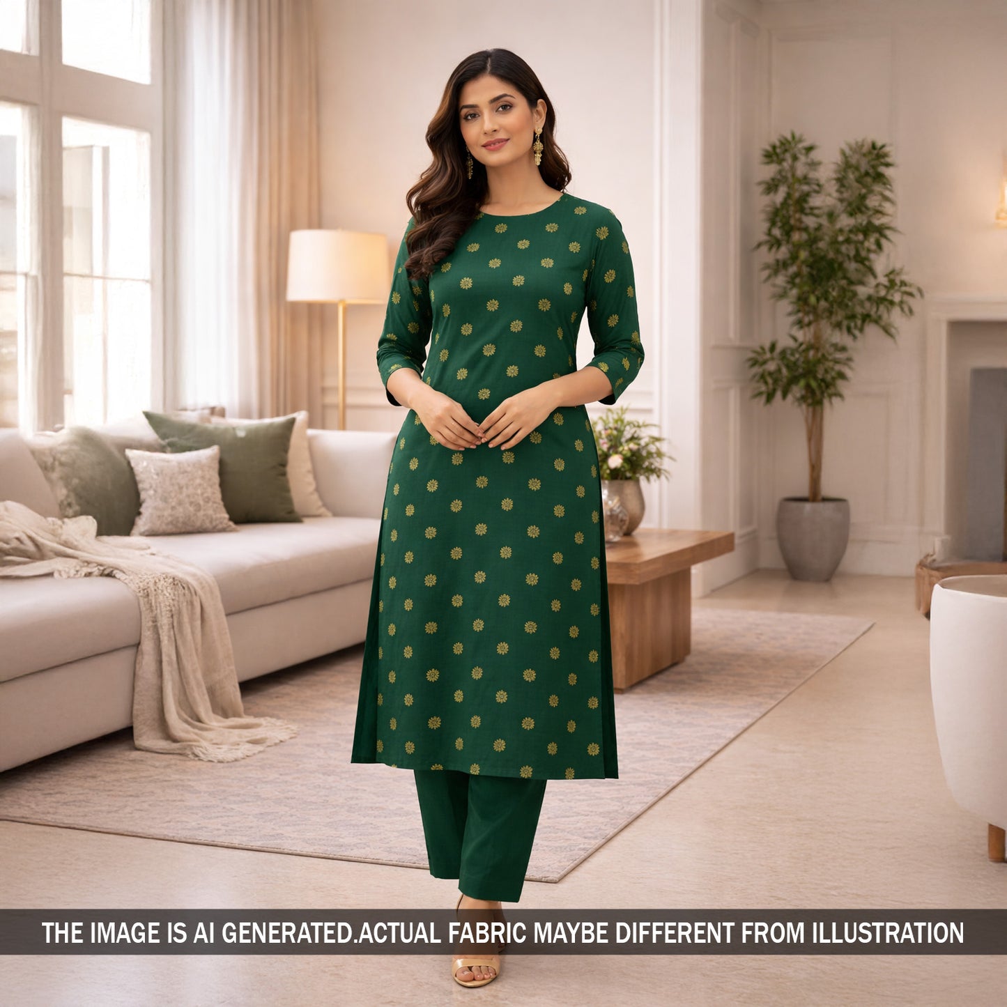 Zari Buti Work Brocade Silk Fabric - F5862