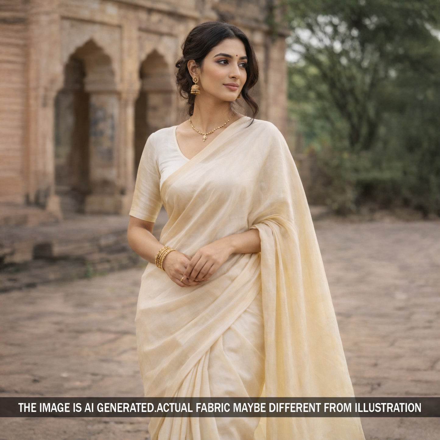 Kanjivaram Tissue Fabric - F5865