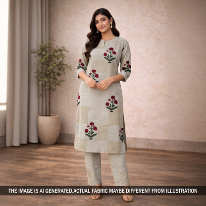 Block Print Cambric Cotton Fabric - F5872