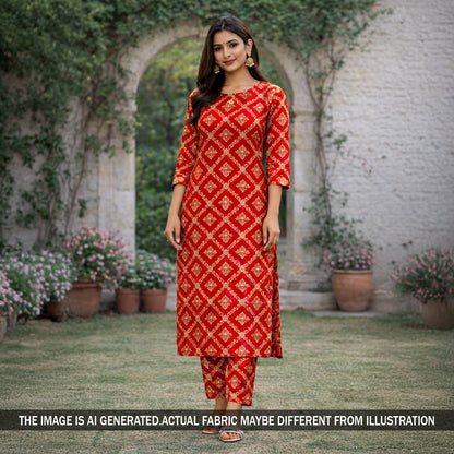 Zari Work Bandhani Print Georgette Fabric - F5936