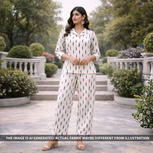 Ikkat Print Cotton Fabric - F5974