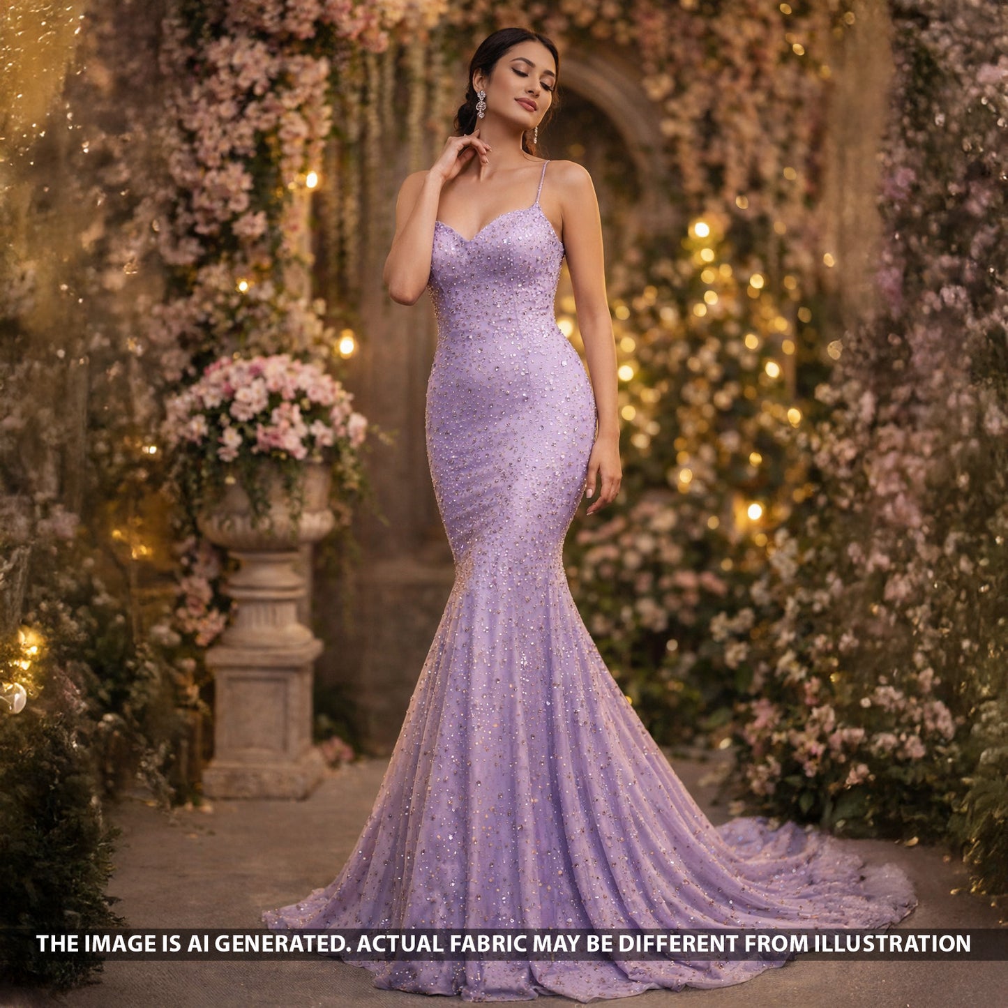 Swarovski Work Armani Satin Fabric - F5628