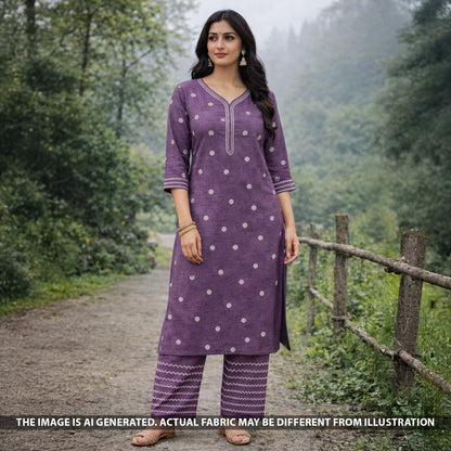 Thread Buti Handloom Cotton Fabric - F5701