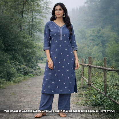 Thread Buti Handloom Cotton Fabric - F5703