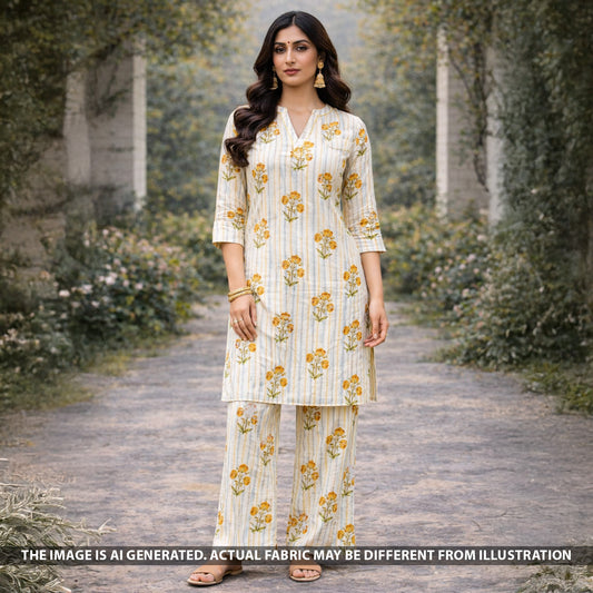 Block Print Cotton Fabric - F5712