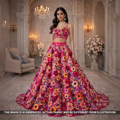 Applique Work Net Fabric - F5570