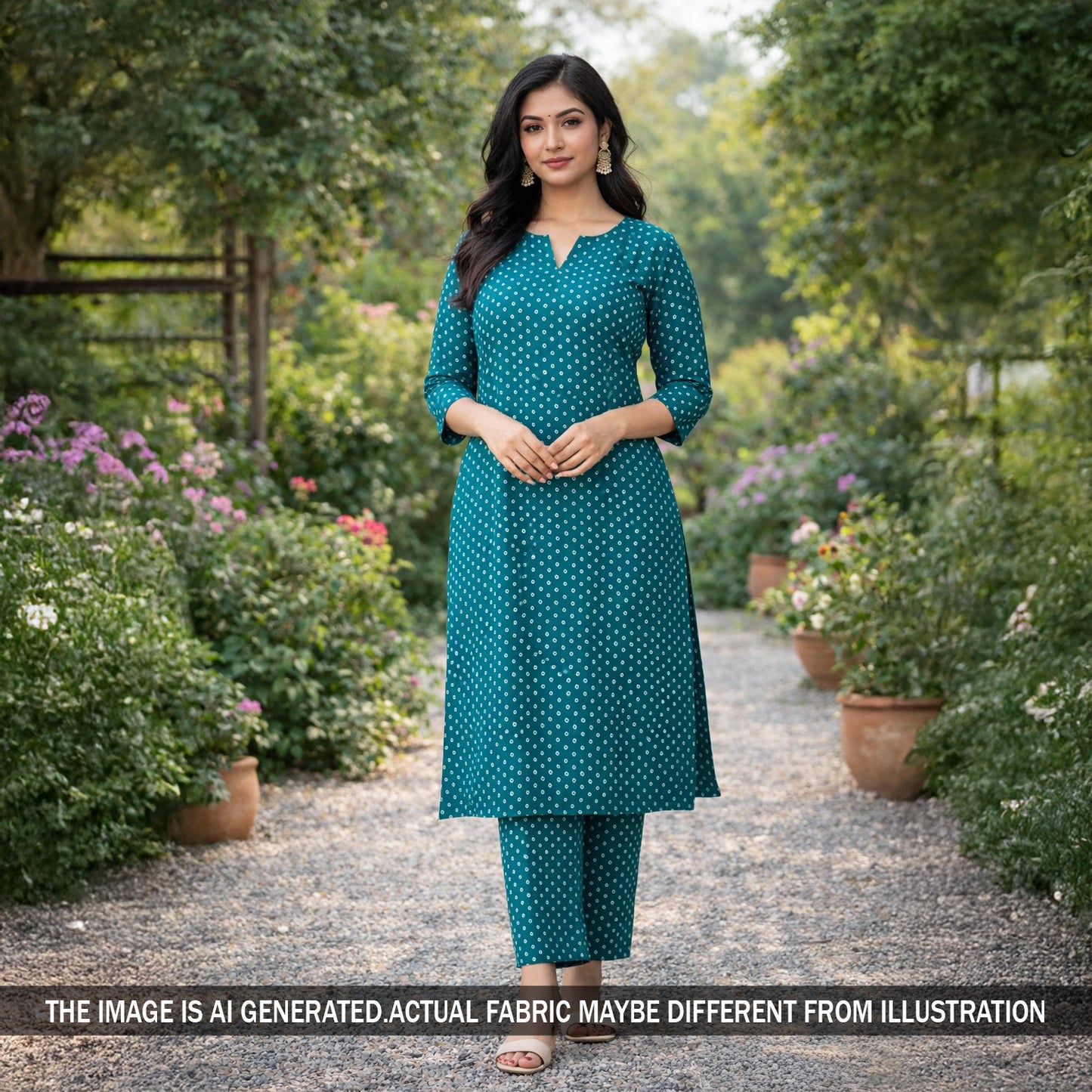 Bandhani Print Cotton Fabric - F5777