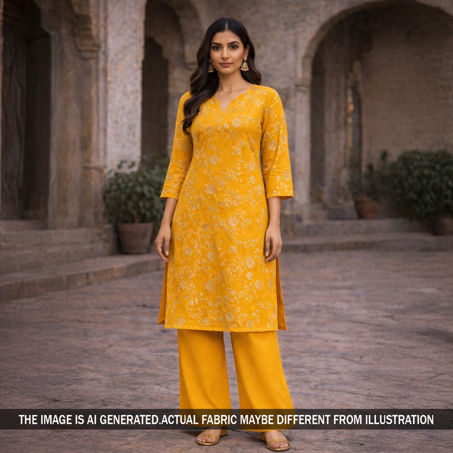 Zari Work Banarasi Silk Fabric - F5787