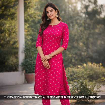 Zari Sequins Work Chinnon Chiffon Fabric - F5784