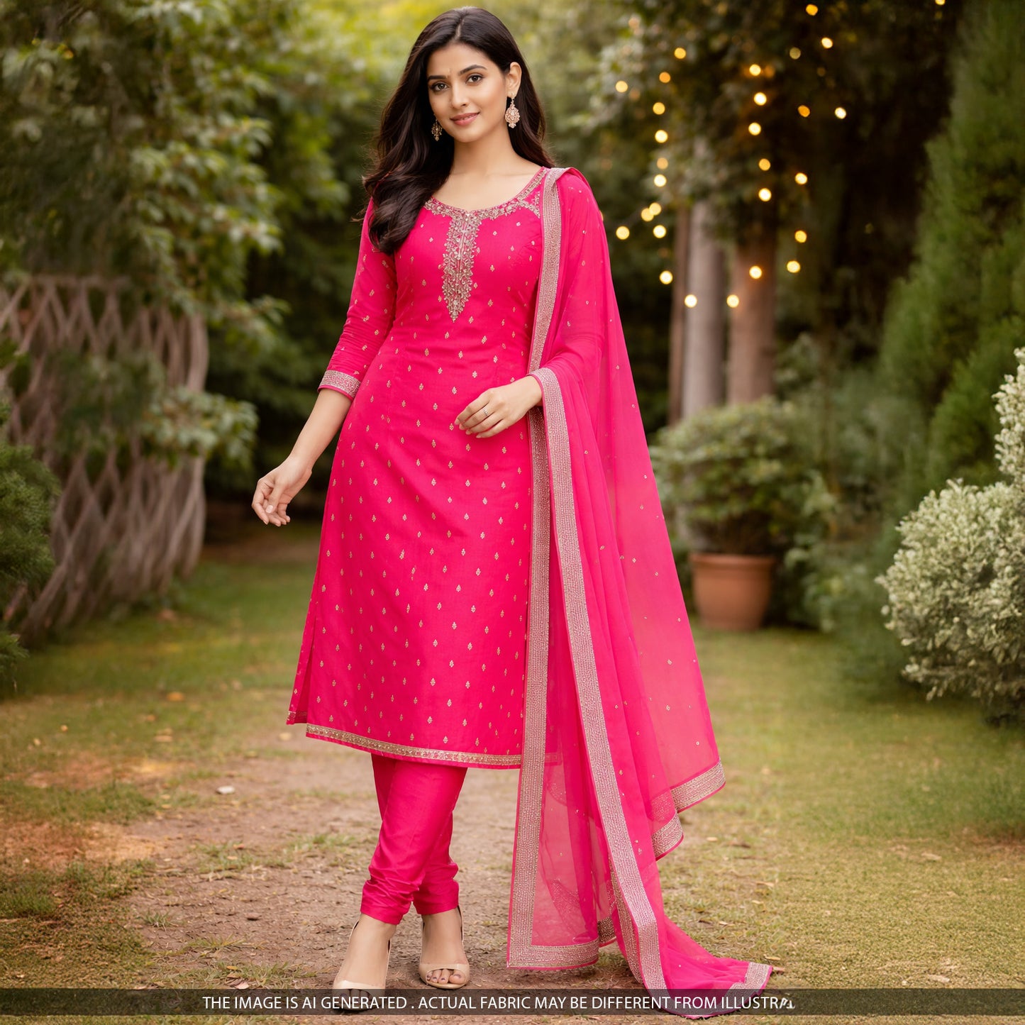 Zari Work Banarasi Brocade Fabric - F5601