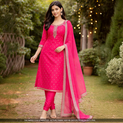 Zari Work Banarasi Brocade Fabric - F5601