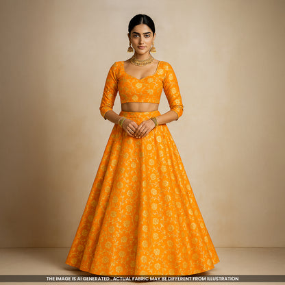 Banarasi Brocade Fabric - F4327