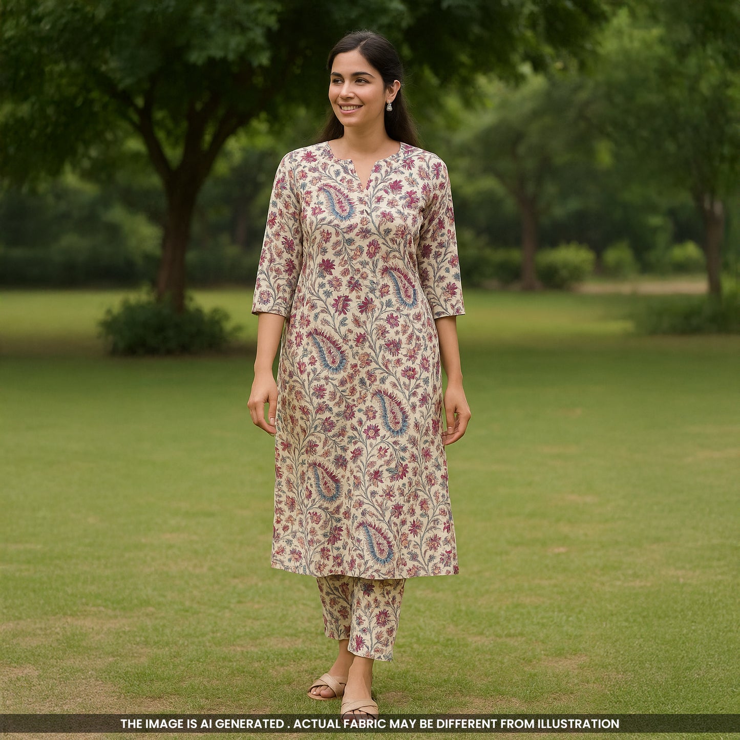 Pejali Print Cambric Cotton Fabric- F4546