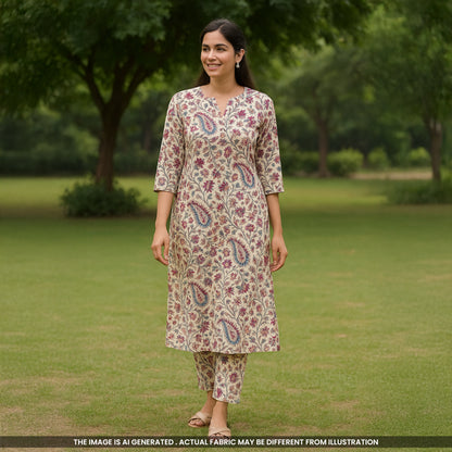 Pejali Print Cambric Cotton Fabric- F4546