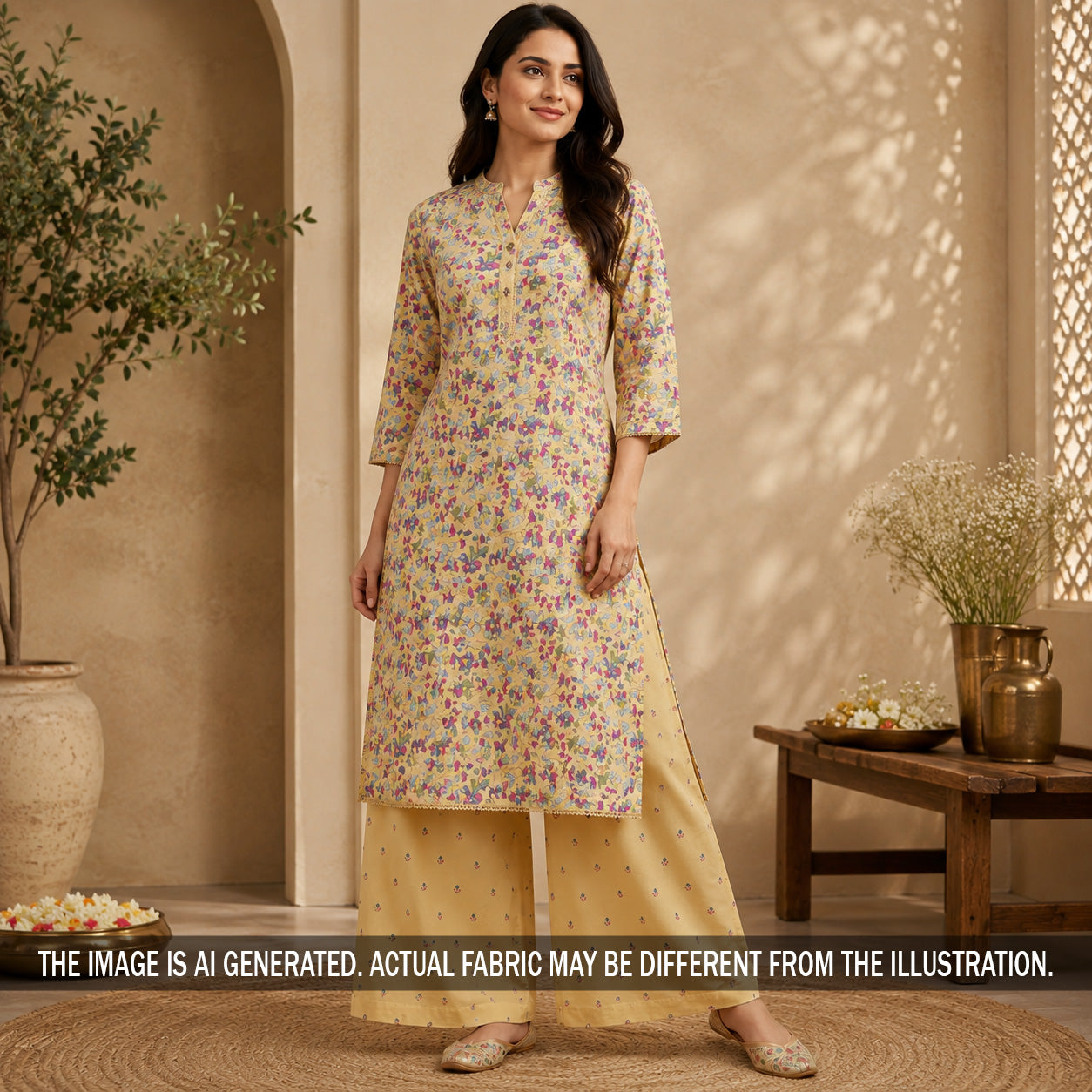 Printed Chanderi Silk Fabric - F7105