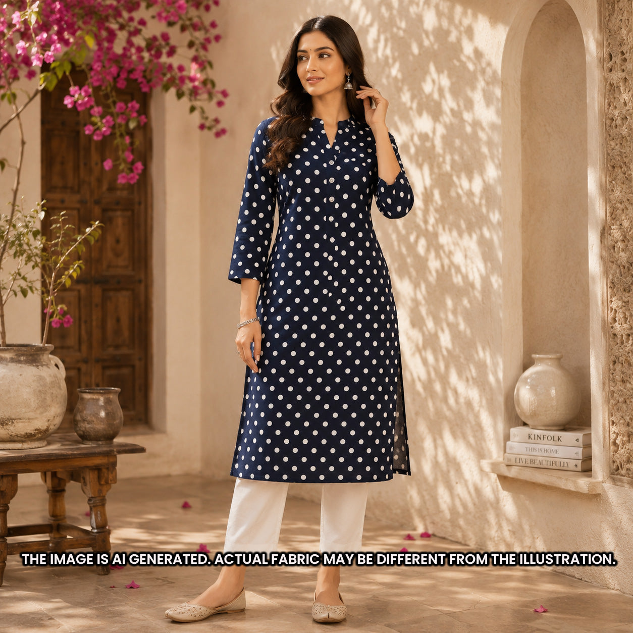 Polka Dot Rayon Fabric - F6940