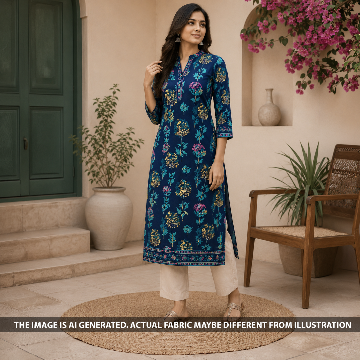 Floral Print Modal Satin Fabric - F6797