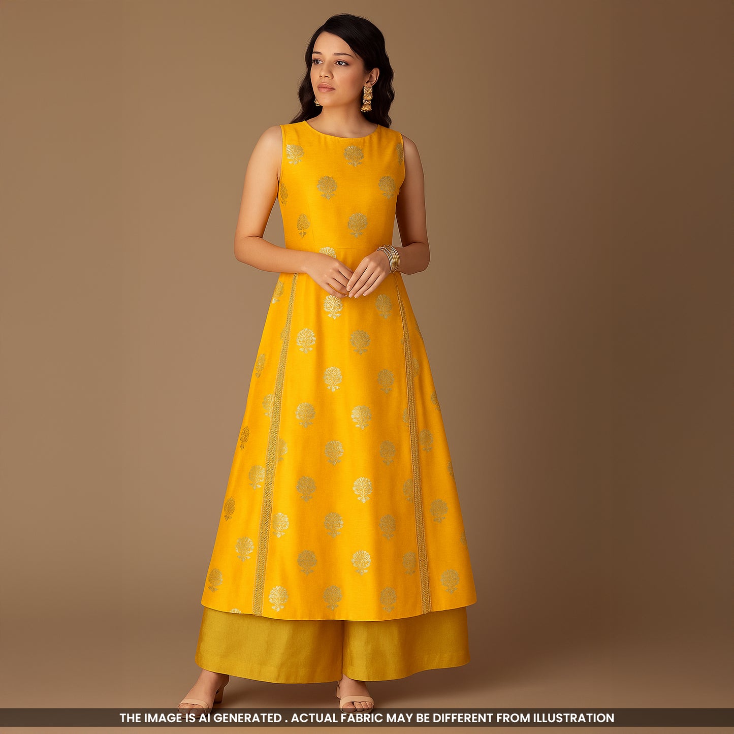 Banarasi Silk Brocade Fabric- F4099