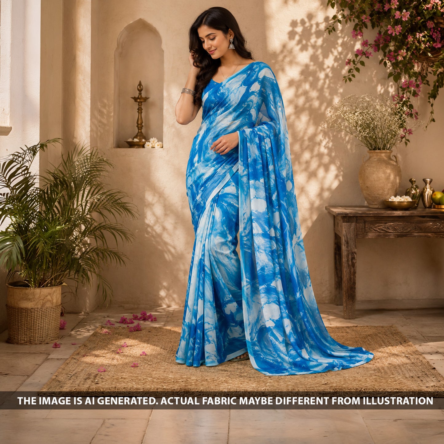 Tie-Dye Georgette Fabric - F6696