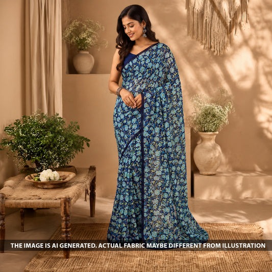 Printed Chinon Chiffon Fabric - F6697