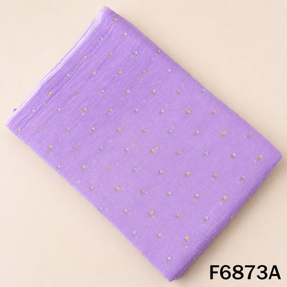 Thread Work Mul Chanderi Fabric - F6873