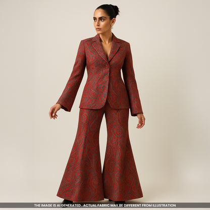 Jacquard Silk Brocade Fabric- F3996