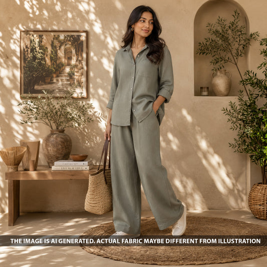 Linen Cotton Fabric - F6747
