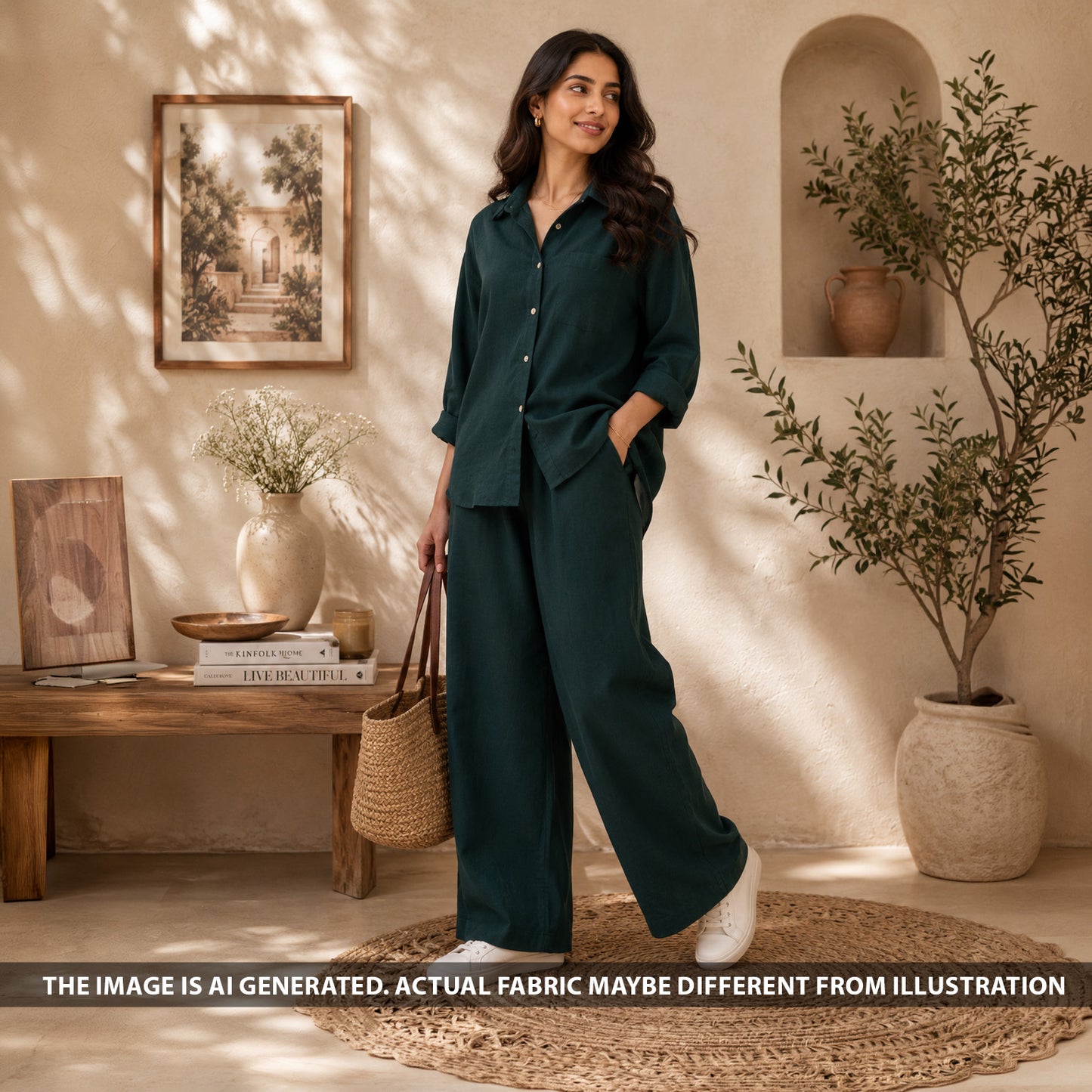 Pure Linen Fabric - F6748