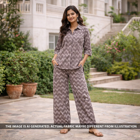 Dabu Print Modal Cotton Fabric - F6137