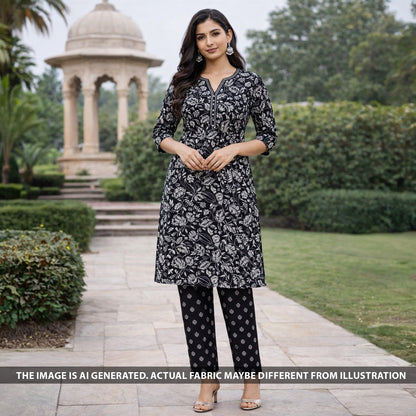 Digital Print Mul Cotton Fabric - F6187