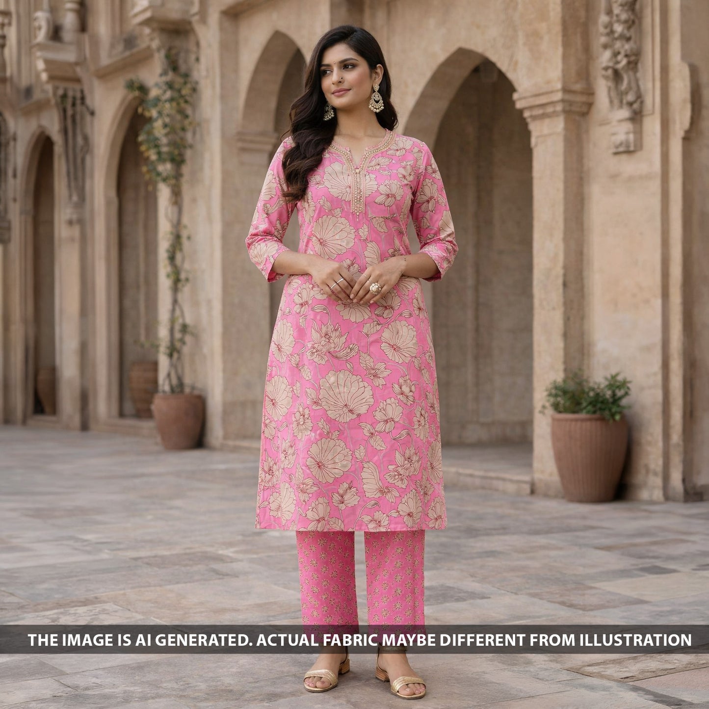 Printed Cambric Cotton Fabric - F6196