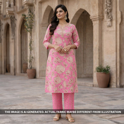 Printed Cambric Cotton Fabric - F6196