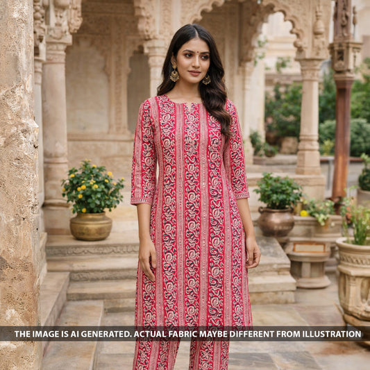 Printed Cambric Cotton Fabric - F6214