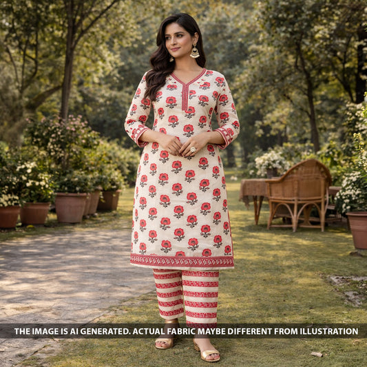 Printed Cambric Cotton Fabric - F6215