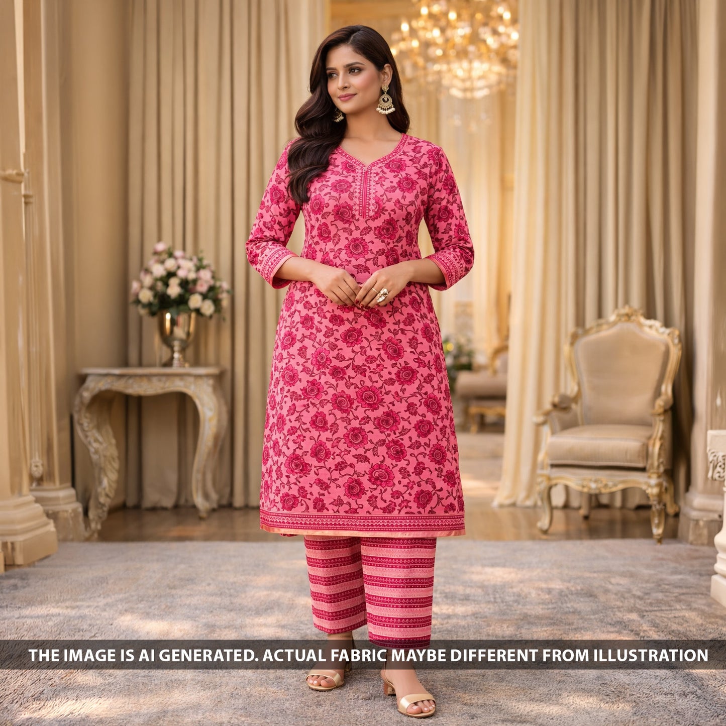 Printed Cambric Cotton Fabric - F6216